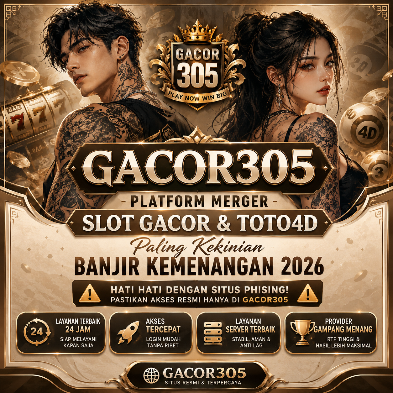 GACOR305 - Platform Merger Slot Gacor & Toto4d  Paling Kekinian Banjir Kemenangan 2026